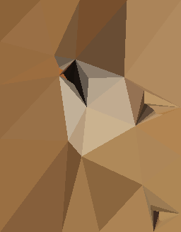 Bearded reedling (100 triangles)