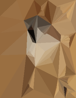 Bearded reedling (500 triangles)