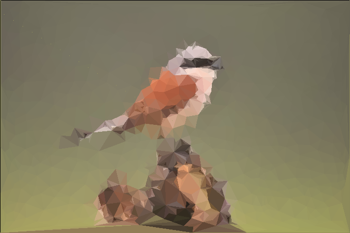 Red-backed shrike (2000 triangles)